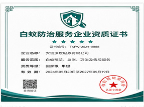 合山市白蚁防治工程专业承包资质